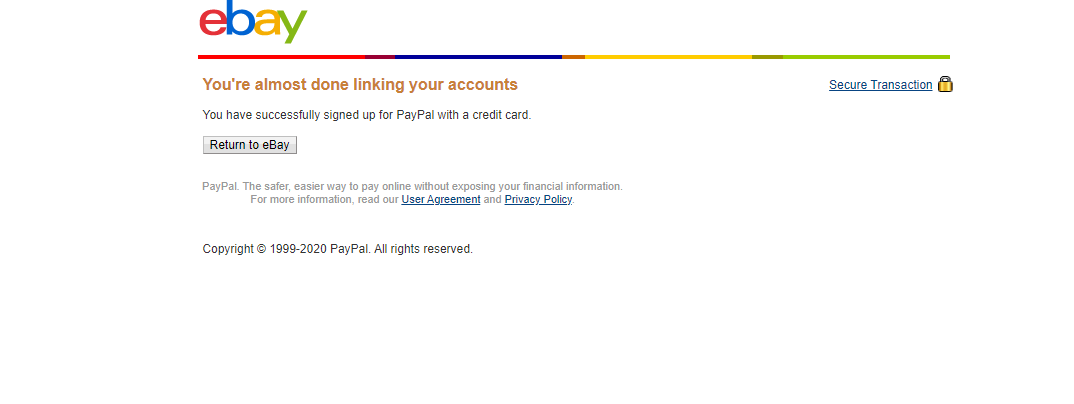 Ebay PayPal Setup